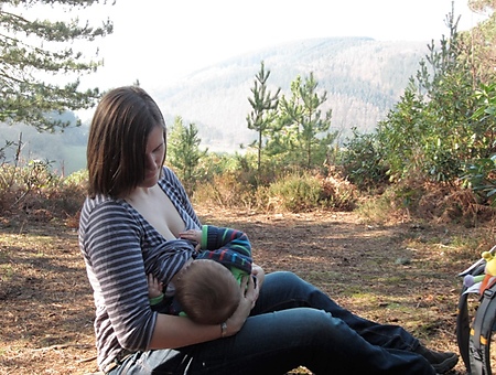 Suzi showing you can breastfeed anywhere
